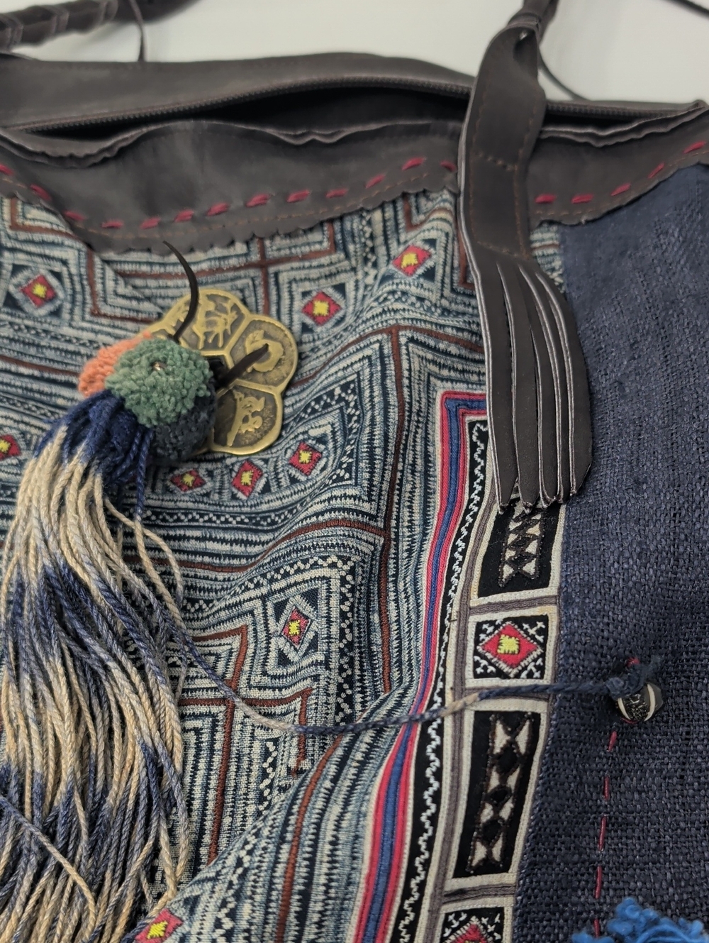 JP & Mattie Boho Textile/ Leather Bag - Picture 10 of 10